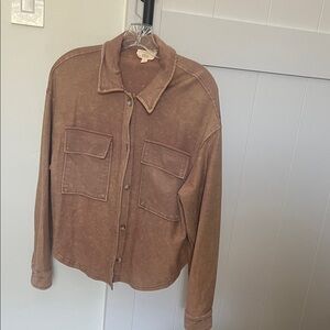 Hippie Rose Brown Button-Up Cardigan